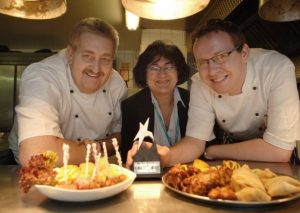 Greyhound Coaching Inn Young Chef receiving his award