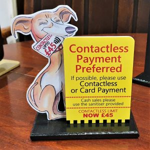Contactless payment signage