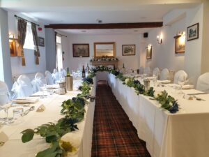 Celebration wedding reception dinner Restaurant venue The Greyhound Coaching Inn Wedding Venue Lutterworth